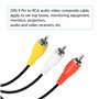 RIIEYOCA Câble composite DIN 9 broches vers RCA audio vidéo - Prise mâle 9 broches vers 3 RCA mâles - Câble de connexion AV stér