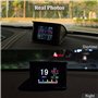 AMROOLOO Auto HUD Head Up Display, Compteur de vitesse digital OBD Smart avec alarme de survitesse, KMH & MPH, 2.2'' TFT LCD Scr