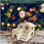 Zzcy Maison de Hamster en Bois, Accessoire pour Hamster Nain, Hamster Multichambres, Jouet pour Rongeurs, Cage à 2 éTages pour G
