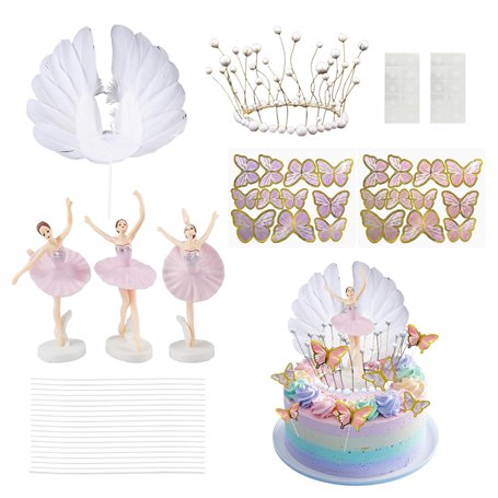 Lot de 25 décorations de gâteau sur le thème du ballet