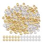 Lot de 400 perles en métal et strass pour bracelet - Accessoires de bricolage - Perles d'espacement en cristal pour la fabricati