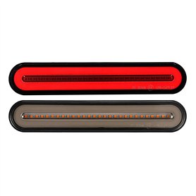 KYYET 2 pcs Rouge et Jaune Remorque Camion Van Camion ATV Accesorios Universel Séquentiel Fluide Stop Frein Tourner Singal Feu A