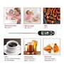 thermometre cuisine accessoire termometre cuison,thermomètre sonde thermometre barbecue 5Secondes LCD Ecran Thermomètre pour Pat