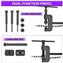Zoomtools Ensemble de 13 pièces de disjoncteur de chaîne de moto, outil de rivetage de chaîne et kit de rivetage