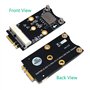 Adaptateur A/E Mini PCI-E vers M.2 (NGFF) avec Emplacement pour Carte SIM pour Module WiFi/WWAN/LTE