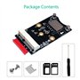 Adaptateur A/E Mini PCI-E vers M.2 (NGFF) avec Emplacement pour Carte SIM pour Module WiFi/WWAN/LTE