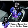 Couvercle De Changement De Vitesse,2 Pièces Housses de Changement de Vitesse Amusantes pour Voiture Housses à Capuche pour Chang