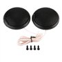 EBTOOLS Haut-Parleur 8cm - 8ohms 20W Noir Mini Rond pour Voiture avec Adhésif