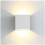 CYUaoao 1 Pièce Applique Murale LED Moderne en Aluminuim AC86V-265V Applique Murale Carrée Blanche 10 x 10 x 5 cm Imperméable Co