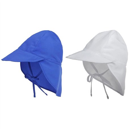 2 Pièces Chapeau De Soleil Enfant Chapeau De Soleil Pliable Protection Solaire Protection Du Cou Chapeau De Pêche Chapeau De Sol