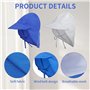 2 Pièces Chapeau De Soleil Enfant Chapeau De Soleil Pliable Protection Solaire Protection Du Cou Chapeau De Pêche Chapeau De Sol