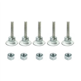 M8 Ventouse à vis en PVC Transparent Longue et réglable pour Table de Meuble et Pieds de Chaise