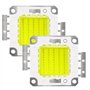 Tesfish 2PCS Puce LED 50W Blanc 6000K COB Chip pour Lumière d'Inondation