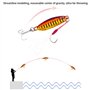 Zasjon 5 pièces Bass Fishing Lure Set Ensemble de leurres de pêche à lachigan 3D Eyes Leurre de pêche Appâts à Appâts artificiel