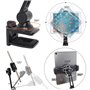 Ledetech Support de Tablette en Aluminium pour iPad iPhone Series,Support à Pince,Support pour Tablettes de 4-11" (Noir)