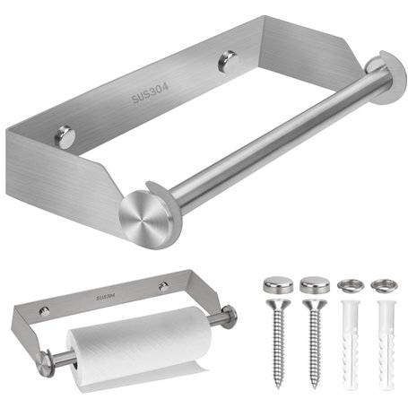 Porte Essuie-Tout Mural en Acier Inoxydable