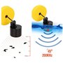 A31CS Sonar de pêche portable 100 m avec écran LCD et alarme – Couleur sans fil portable