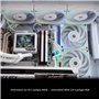 Thermiqueright Mjolnir Vision 360 ARGB Blanc-360mm CPU Refroidisseur liquide, Écran LCD IPS avec résolution 320x240,pour AM5 et