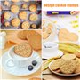 144 Pièce Biscuit Stamp, Cookie Stamp Letter Stamp, Emporte piece Alphabet et Chiffre, Lettre Cookies Stamp pour Gateau, pour Bi