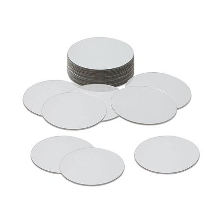 YXYAOLEE Lot de 20 petits miroirs ronds en plastique - Mini miroir - Carrelage - Petit miroir autocollant - Plateau pour travaux