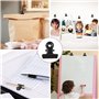 Bigxin 50pcs Clip De Papier Noir, Clip Pour Feuilles Décoratives Clip Pour Sacs Alimentaires Trombones Pour Photos Pour Dossier,