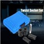 KIMISS 5 pièces Twist Socket Set Roue de Verrouillage Écrou Boulon Goujon Extracteur Extractor 17mm 19mm 21mm 22mm Douille