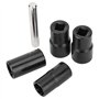 KIMISS 5 pièces Twist Socket Set Roue de Verrouillage Écrou Boulon Goujon Extracteur Extractor 17mm 19mm 21mm 22mm Douille