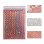 Enveloppes à Bulles,RoadLoo 40 Pièces Enveloppes Rembourrées Enveloppes de Coussin Holographiques Métalliques Bulle Mailer Envel