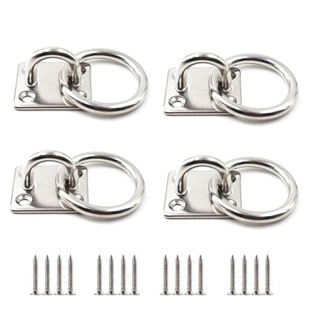 Anneau Ancrage Mural Crochets de Fixation Plaque à Œillets en Acier Inoxydable 304 Acier Inoxydable Plaques à Oeil M5 Bateau Oei