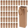 KEILEOHO Lot de 40 sacs à vin en papier kraft