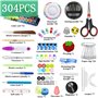 TWBEST 304pcs Kit de Couture,Set de Couture,Premium Couture Accessoires avec Trousse à Outils,Kit de Couture Pratique Contient 4
