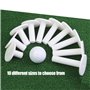 MiOYOOW 10PCS Tees de Golf en Caoutchouc, Tees de Tapis de Golf, Tees D'entraînement de Golf Portables pour la Pratique de Golf 