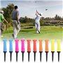 MiOYOOW 10 Pièces Tees Élastiques Golf, Tee Pratique Golf à Faible Résistance Tee de Golf d'entraînement Léger et Réutilisable p