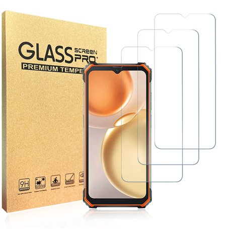 hxeyraal (3 Packs) conçu pour Blackview Oscal S80 film de protection d'écran en verre trempé