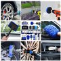UCAMP 37 Pcs Lot de Brosse Nettoyage Voiture,Pinceau Detailing Auto,Kit de Brosse Nettoyage Voiture Interieur Exterieur,kit de d