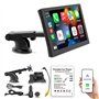 Autoradio portable HD de 9 pouces avec Apple CarPlay et Android Auto