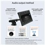 Autoradio portable HD de 9 pouces avec Apple CarPlay et Android Auto, écran tactile, navigation GPS, transmetteur FM, Bluetooth,