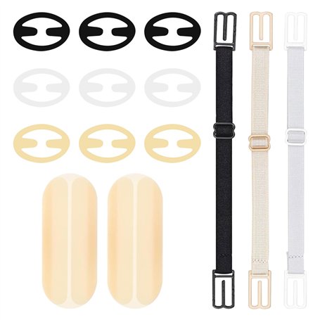 14 Pièces Ensemble Attache Soutien-Gorge – Accessoire Essentiel de Bretelles de Soutien-Gorge