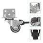 YIXNSW Lot de 4 roulettes pivotantes avec frein - Sans frein - 25 mm - Pour lit de bébé - Roulettes pivotantes - Petites roulett