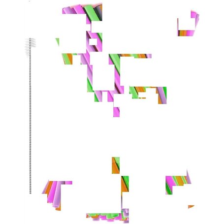 Lot de 100 pailles rigides