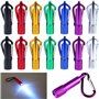BLUESEABUY 14 Pièces Mini Lampe de Poche portable Mini Lampe Torche LED avec Porte-Clés pour ExtéRieur Randonnée Camping Voyage