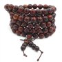 8MM 108 perles de prière Mala Bracelet de méditation Bouddha tibétain en bois de rose naturel