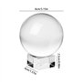 Boule en verre : boule de cristal K9 Boule transparente 80 mm Boule en verre Photographie Boule de cristal transparente avec bas