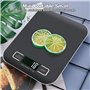 Balance de cuisine numérique - 10 kg/1 g - USB - Balance de cuisine numérique avec écran LED et fonction tare - Multifonction -