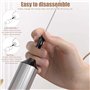 Mousseur à lait électrique rechargeable avec 3 vitesses - Mousseur à lait manuel pour chocolat chaud, café, latte, cappuccino, m