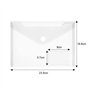 36Pcs Pochettes Porte Document A5, DECARETA Pochette Plastique Transparente avec Bouton Pression en Polypropylène Incolores Étan