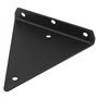 PINGEUI Lot de 6 supports d'étagère en métal noir - 140 x 130 x 26 mm - Support d'étagère murale invisible - Triangle caché - Su