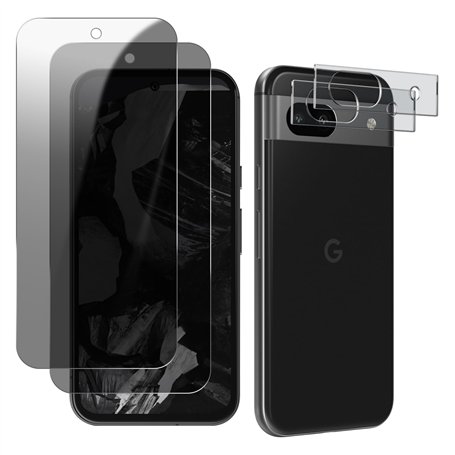 MokaZii Verre Trempé Anti-Espion Compatible avec Google Pixel 8A