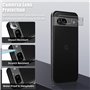 MokaZii Verre Trempé Anti-Espion Compatible avec Google Pixel 8A, avec Caméra Arrière Protecteur, [2+2] Pièces Anti-Spy Protecti