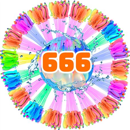 TFSZE 666 Pcs Ballons D'eau,Bombe a Eau Ballon